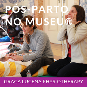 Fisioterapia recuperação pós-parto no museu